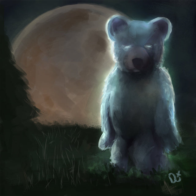 Ghost Bear | 8" x 8"