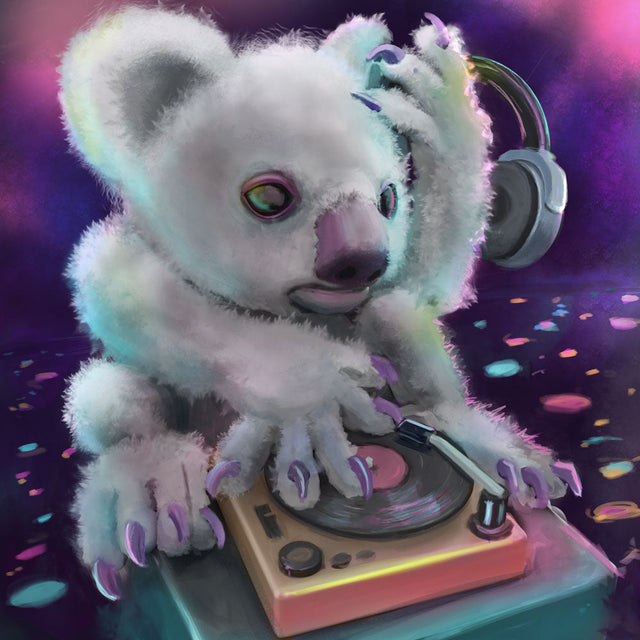 Koala at the Club | 8" x 8"